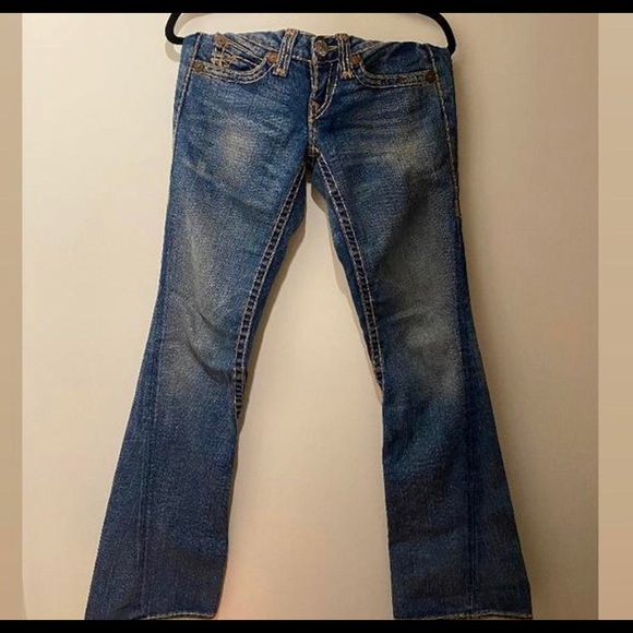 TRUE RELIGION Joey Twisted seam flare jeans 25 - Picture 4 of 5